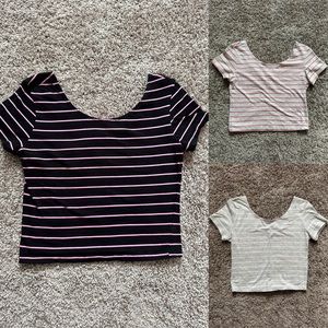 Short Sleeve T-shirt Crop Tops